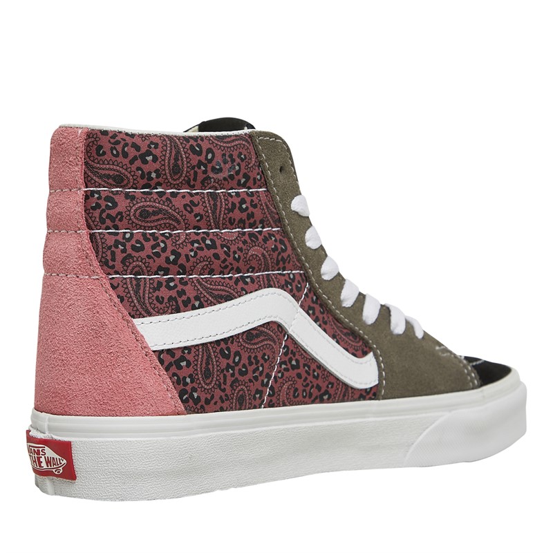 Vans Womens Sk8-Hi Trainers Dusty Olive/Rose Cloud