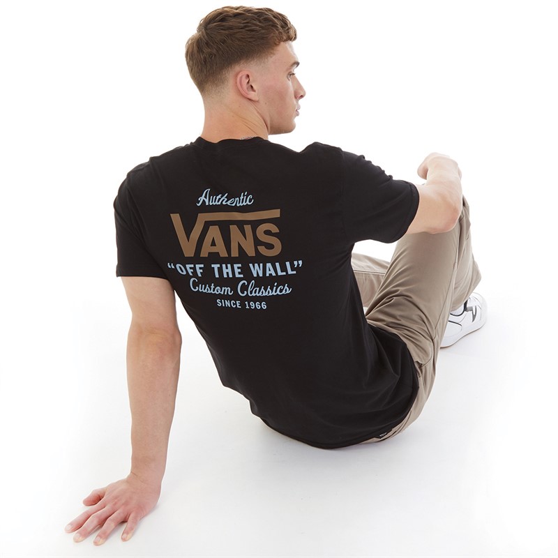 Vans Mens Holder St Classic T-Shirt Black/Antelope