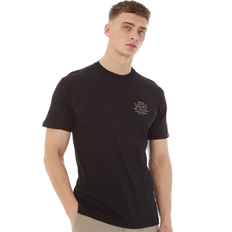 Vans Mens Holder St Classic T-Shirt Black/Antelope