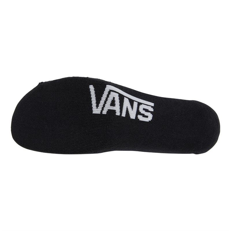 Vans Mens Classic Super No Show Three Pack Socks Black