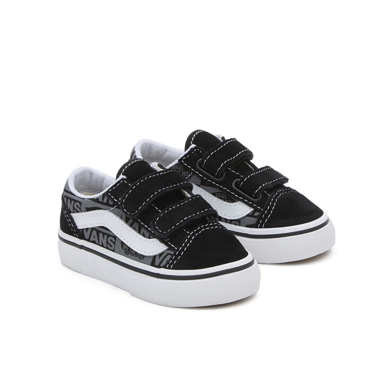 Infant black velcro vans best sale