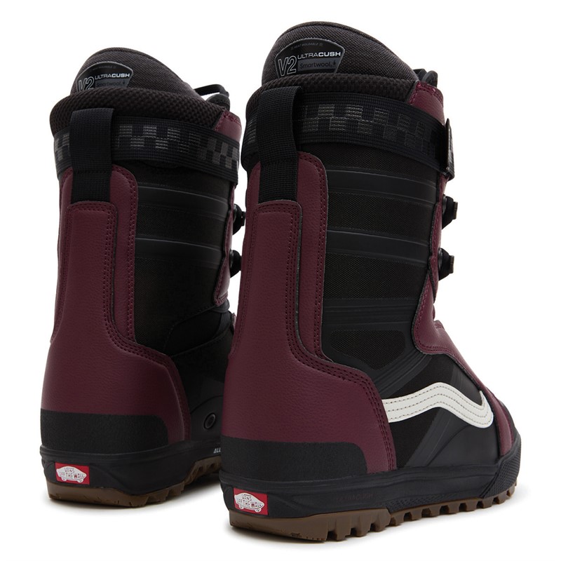 Vans Womens Hi-Standard Pro Snowboarding Boots Black/Burgundy