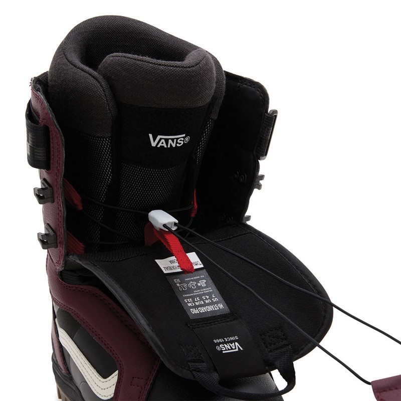 Vans Womens Hi-Standard Pro Snowboarding Boots Black/Burgundy