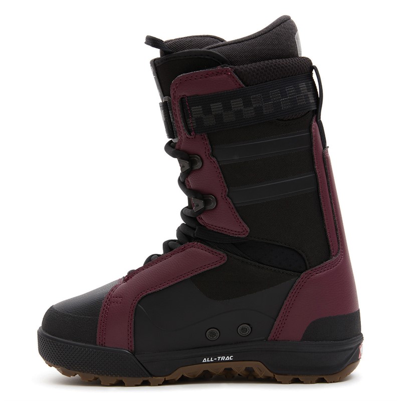 Vans Womens Hi-Standard Pro Snowboarding Boots Black/Burgundy