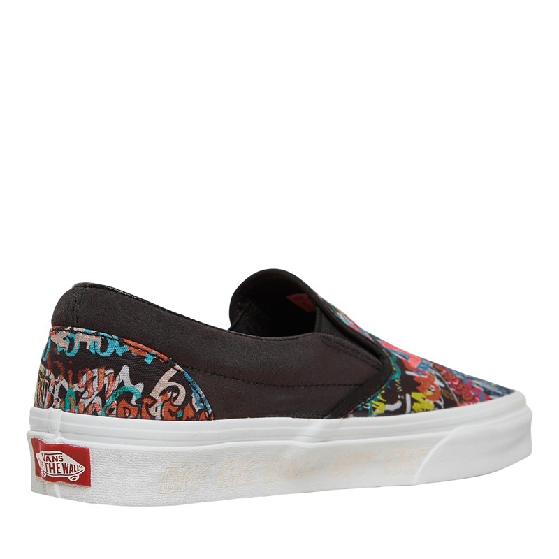 Vans Classic Slip-On Trainers Black Multi