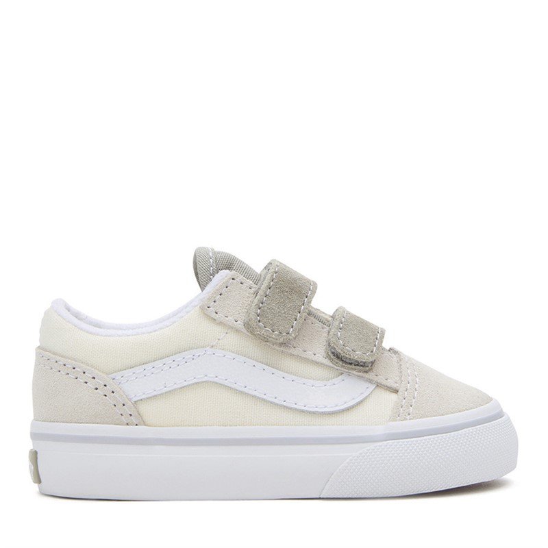 Buy Vans Infant Boys Old Skool Velcro Trainers Multi True White