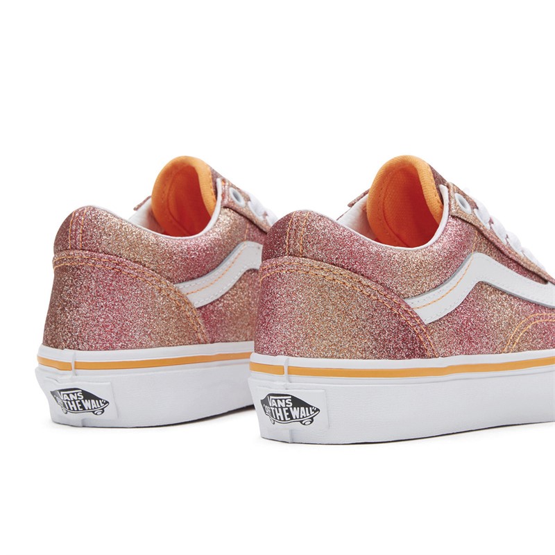 Vans Basket Old Skool Fille Multi/Blanc Véritable