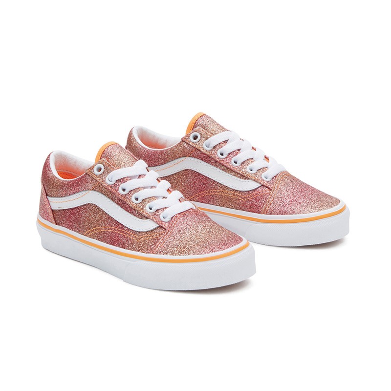 Vans Basket Old Skool Fille Multi/Blanc Véritable