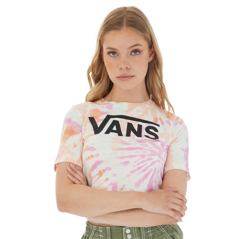 Vans Womens Resort Wash Cropped T-Shirt Multi