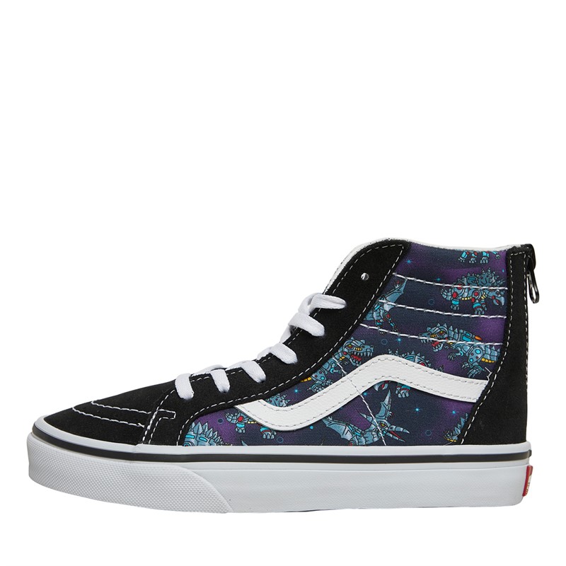 Vans Baskets montantes Sk8 Hi a fermeture eClair Garcon Bleu Blanc pur