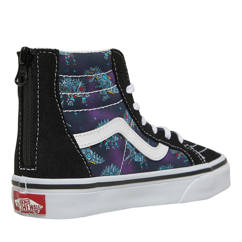 Vans Boys Sk8-Hi Zip Trainers Blue/True White