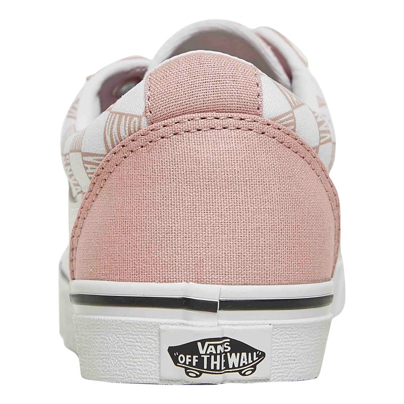 Buy Vans Womens Ward Trainers Pink White