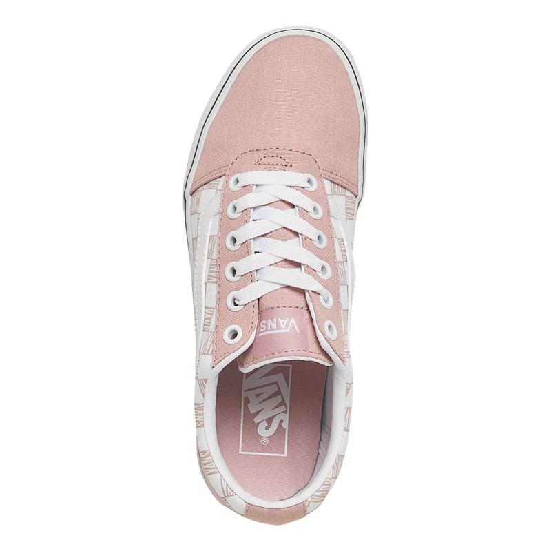 Vans Womens Ward Trainers Pink/White