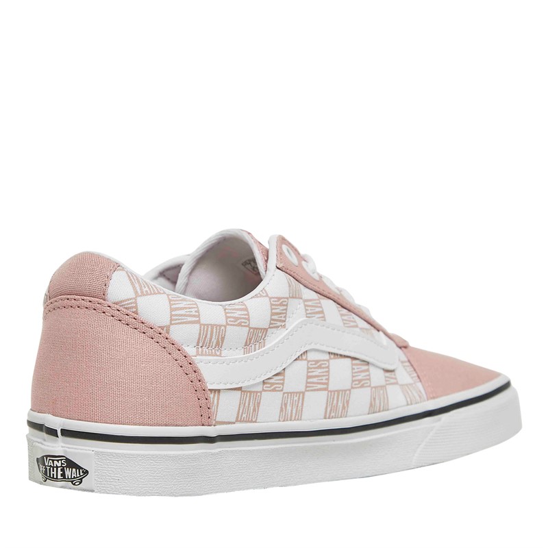 Vans Womens Ward Trainers Pink/White