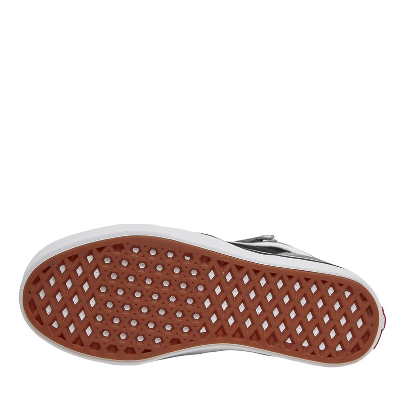 Vans Boys Comfycush New Skool Mid Velcro Trainers Gray/Black