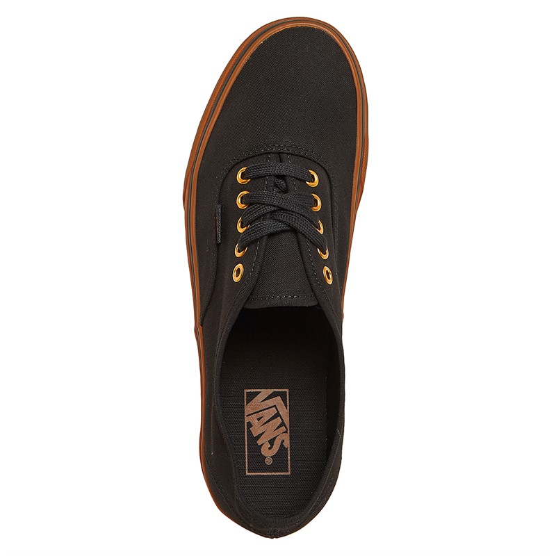 Vans Mens Authentic Trainers Black/Rubber