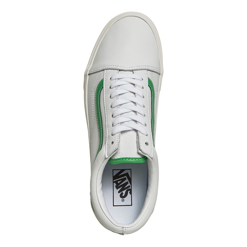 Vans Mens Old Skool Trainers White/Green