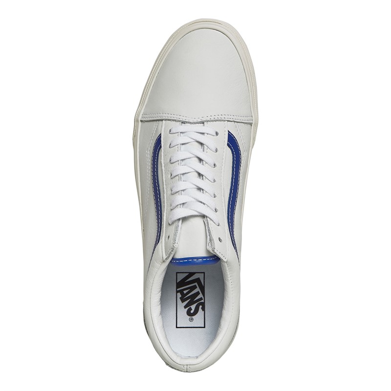 Vans Mens Old Skool Trainers White/Blue