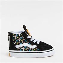 Vans Infant Girls Sk8-Hi Zip Floral Trainers Black/Multi