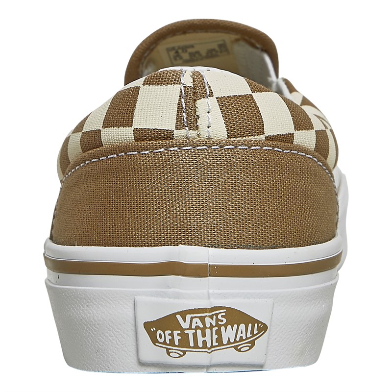 Vans Junior Classic Slip-On Trainers Brown/White