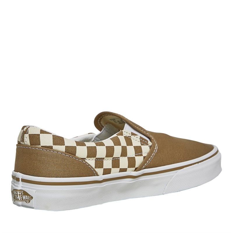 Vans Junior Classic Slip-On Trainers Brown/White