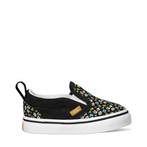 Vans Infant Girls Slip-On Velcro Floral Trainers Black/Multi