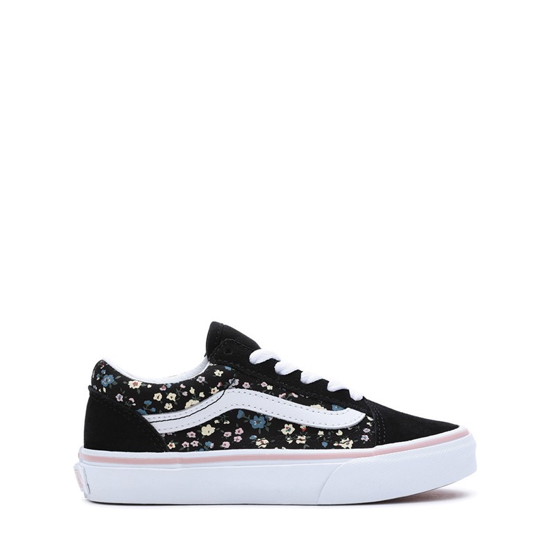 Vans Kids Old Skool Floral Trainers Black/Multi