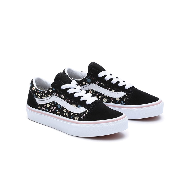 Vans Kids Old Skool Floral Trainers Black/Multi