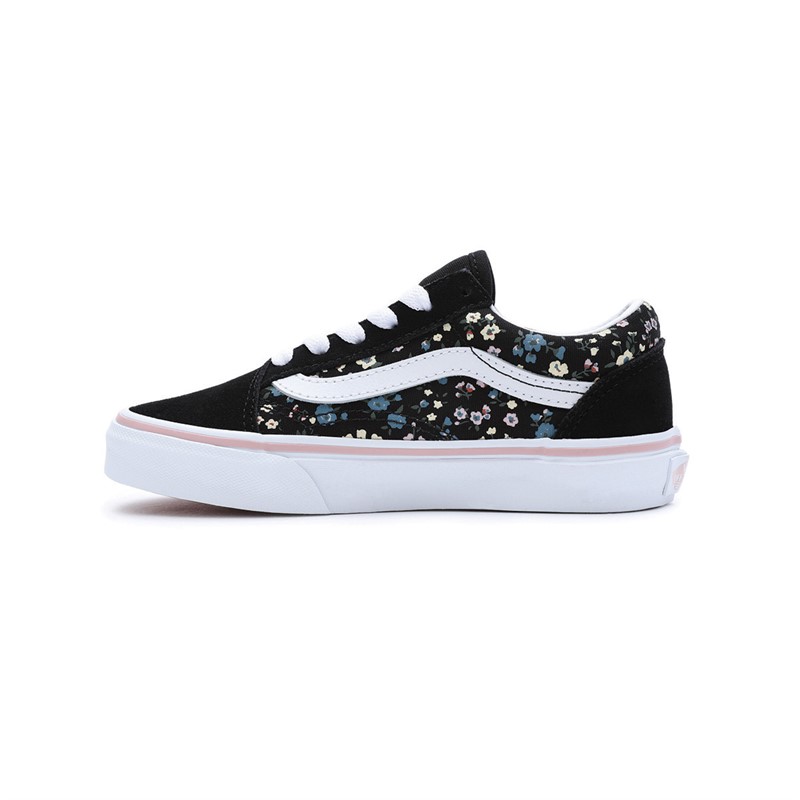 Vans Kids Old Skool Floral Trainers Black/Multi