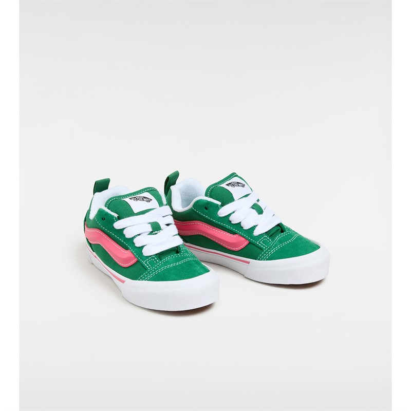 Vans Kids Knu Skool Trainers Green/Pink