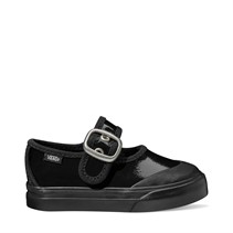 Vans Infant Girls Mary Jane Leather Shoes Black