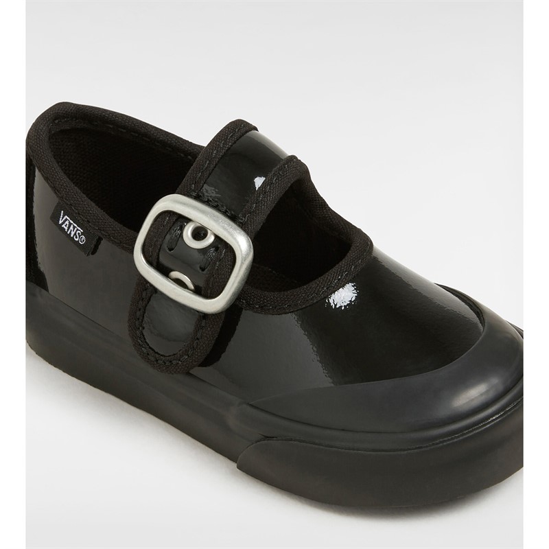 Vans Infant Girls Mary Jane Leather Shoes Black