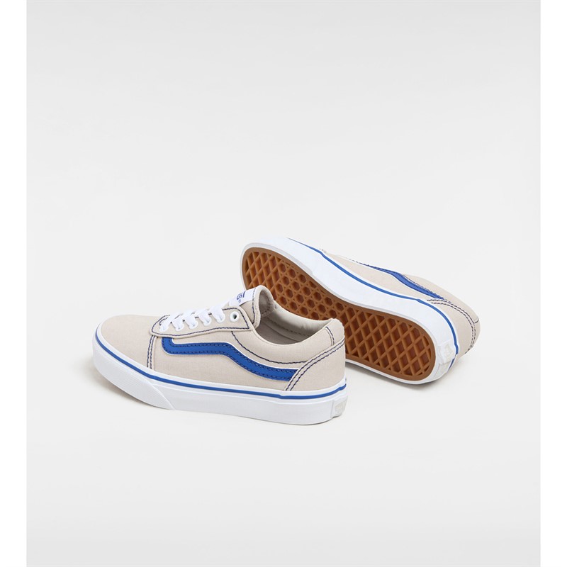 Vans Junior Ward Canvas Trainers Grey/Blue