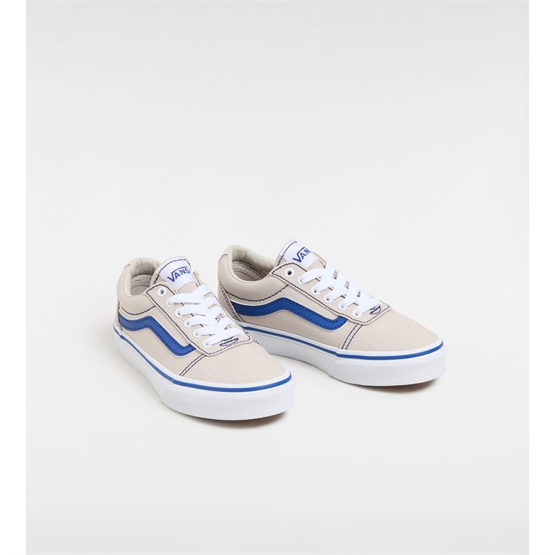 Vans Junior Ward Canvas Trainers Grey/Blue