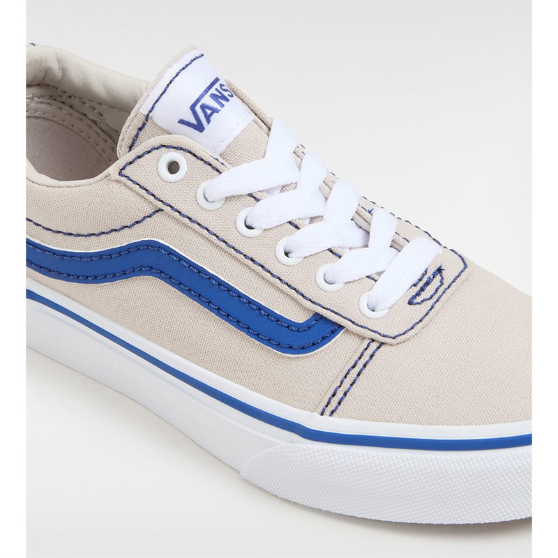 Vans Junior Ward Canvas Trainers Grey/Blue