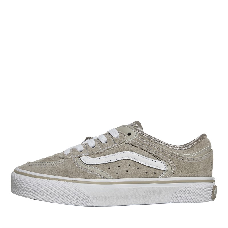 Vans Kids Rowley Classic Suede Trainers Stone Gray