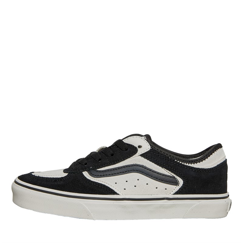 Vans Junior Rowley Classic Suede Trainers Blanc De Blanc/Black