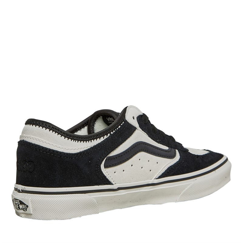 Vans Junior Rowley Classic Suede Trainers Blanc De Blanc/Black