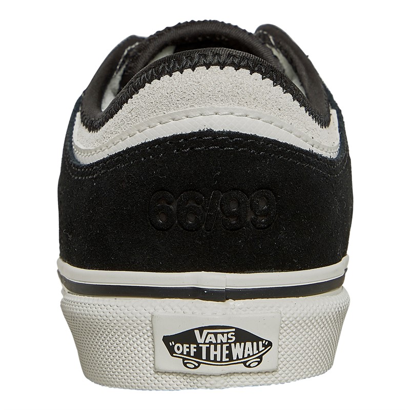 Vans Kids Rowley Classic Suede Trainers Blanc De Blanc/Black