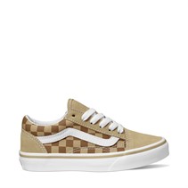 Vans Kids Old Skool Checkerboard Trainers Brown/True White