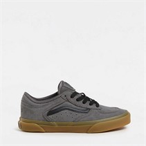 Vans Juniors Rowley Classic Suede Trainers Pewter/Gum