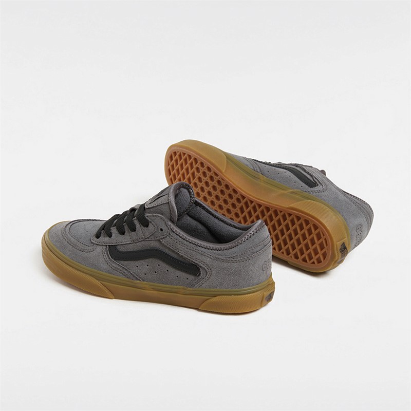 Vans Juniors Rowley Classic Suede Trainers Pewter/Gum