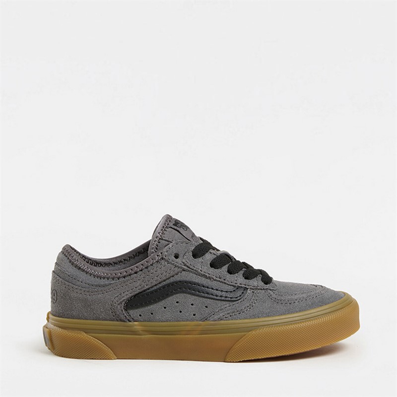 Vans Kids Rowley Classic Suede Trainers Pewter/Gum