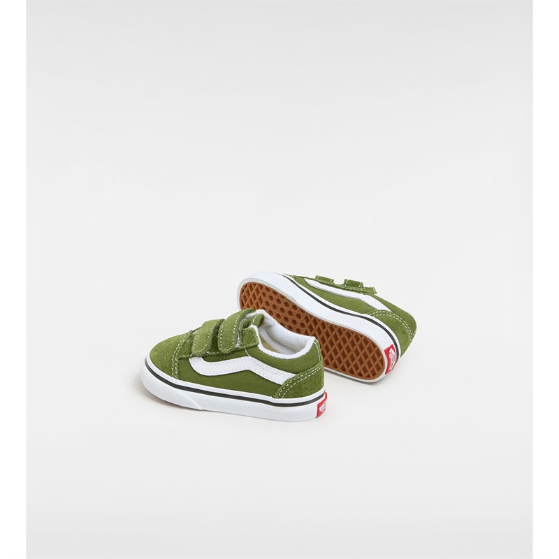 Vans Infant Old Skool Velcro Trainers Pesto