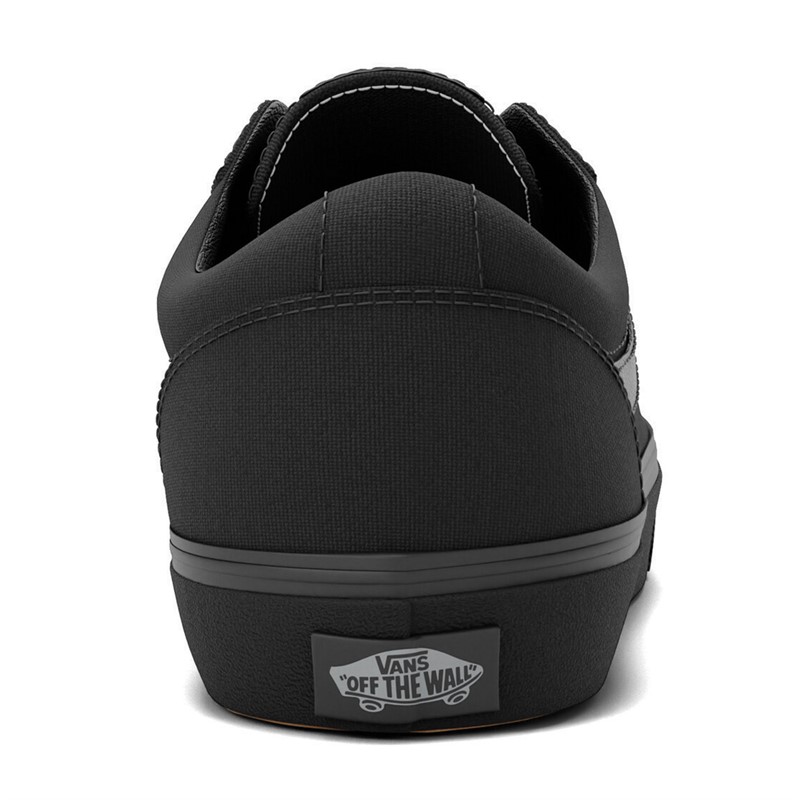 Vans Mens Ward Canvas Trainers Black/Black