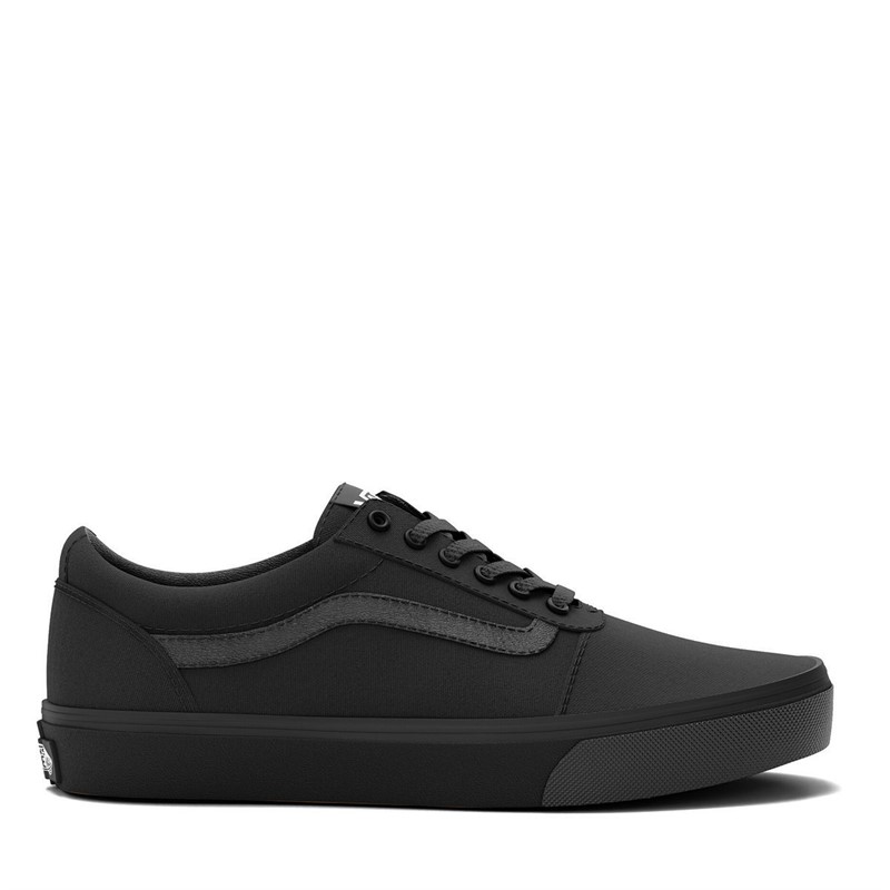 Vans Womens Ward Canvas Trainers Black Black