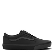 Vans Womens Ward Canvas Trainers Black/Black