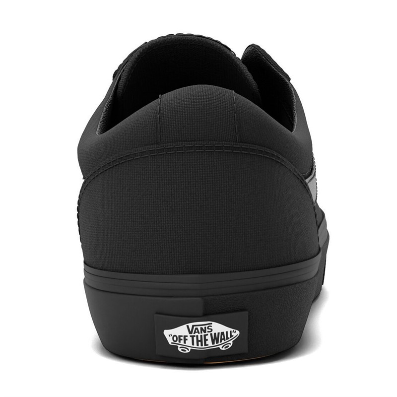 Vans Womens Ward Canvas Trainers Black/Black