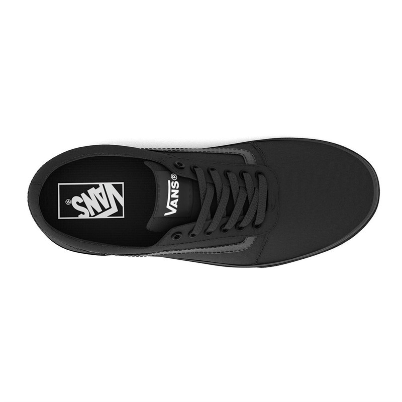 Vans Womens Ward Canvas Trainers Black/Black