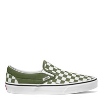 Vans Classic Slip-On Checkerboard Colour Theory Trainers Pesto